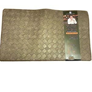 David Burke Brown Basketweave Anti-Fatigue Cushion Kitchen Mat 18 x 30”